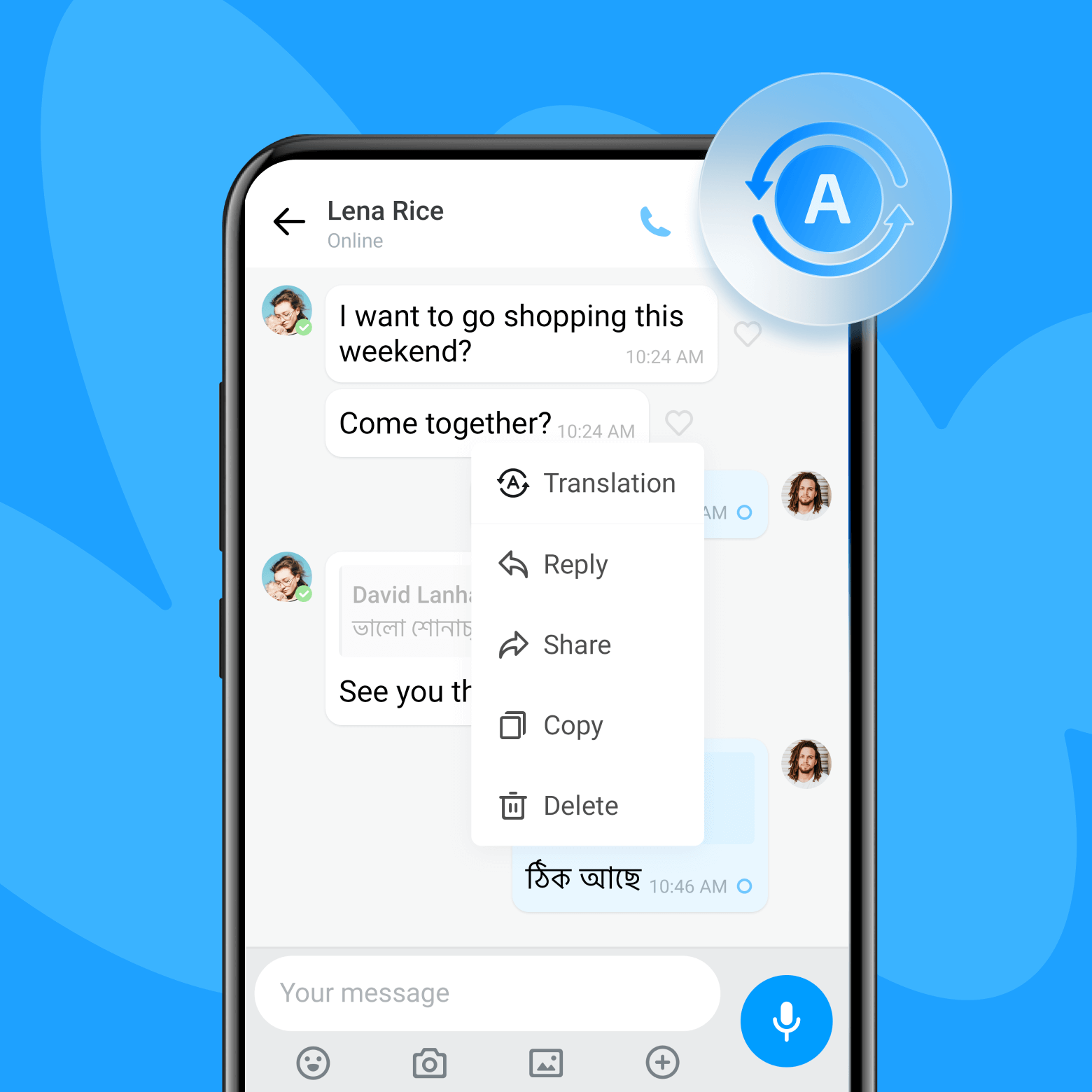 imo translation is fast and accurate, a great tool for communication across borders