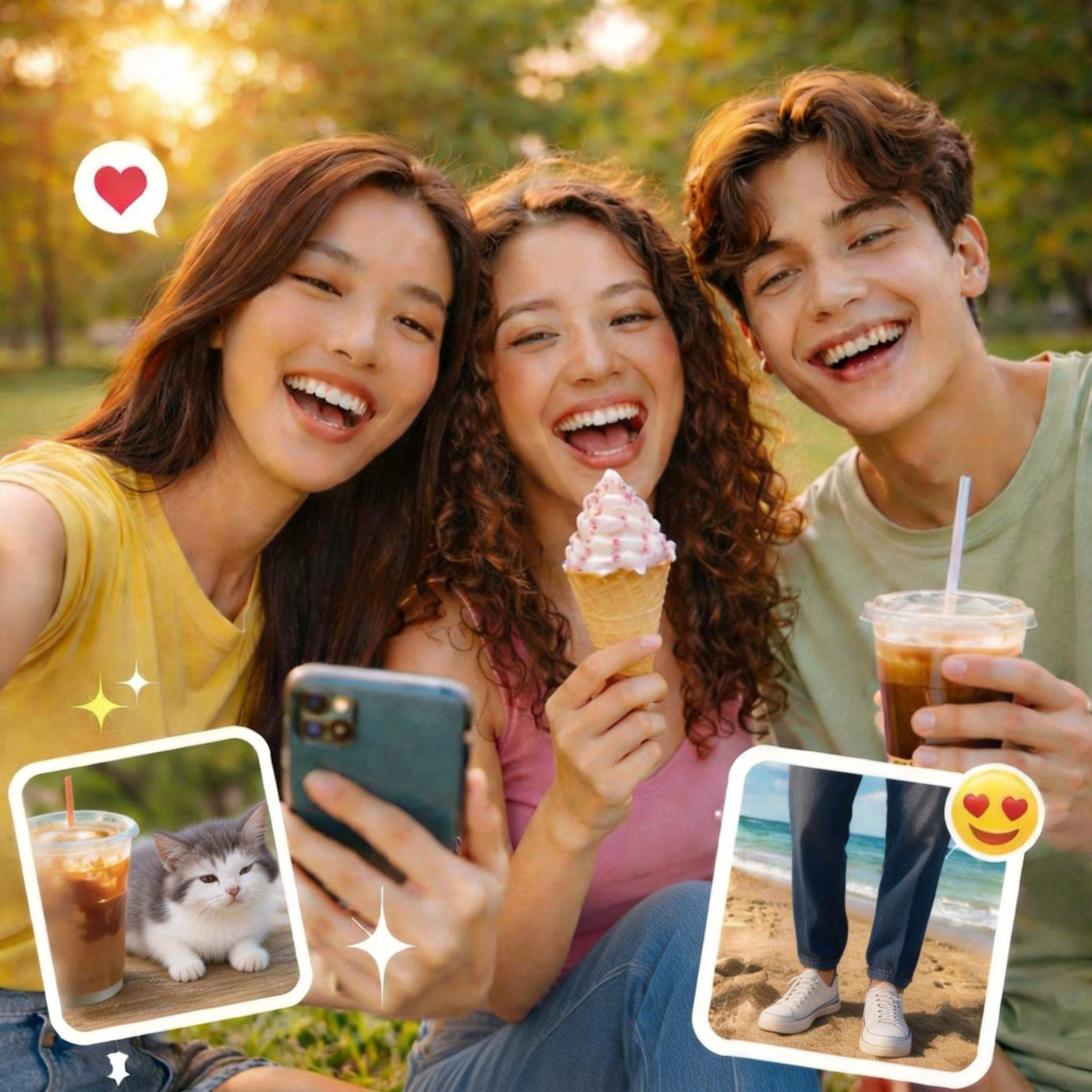 Sharing Daily Moments with Friends on imo Story